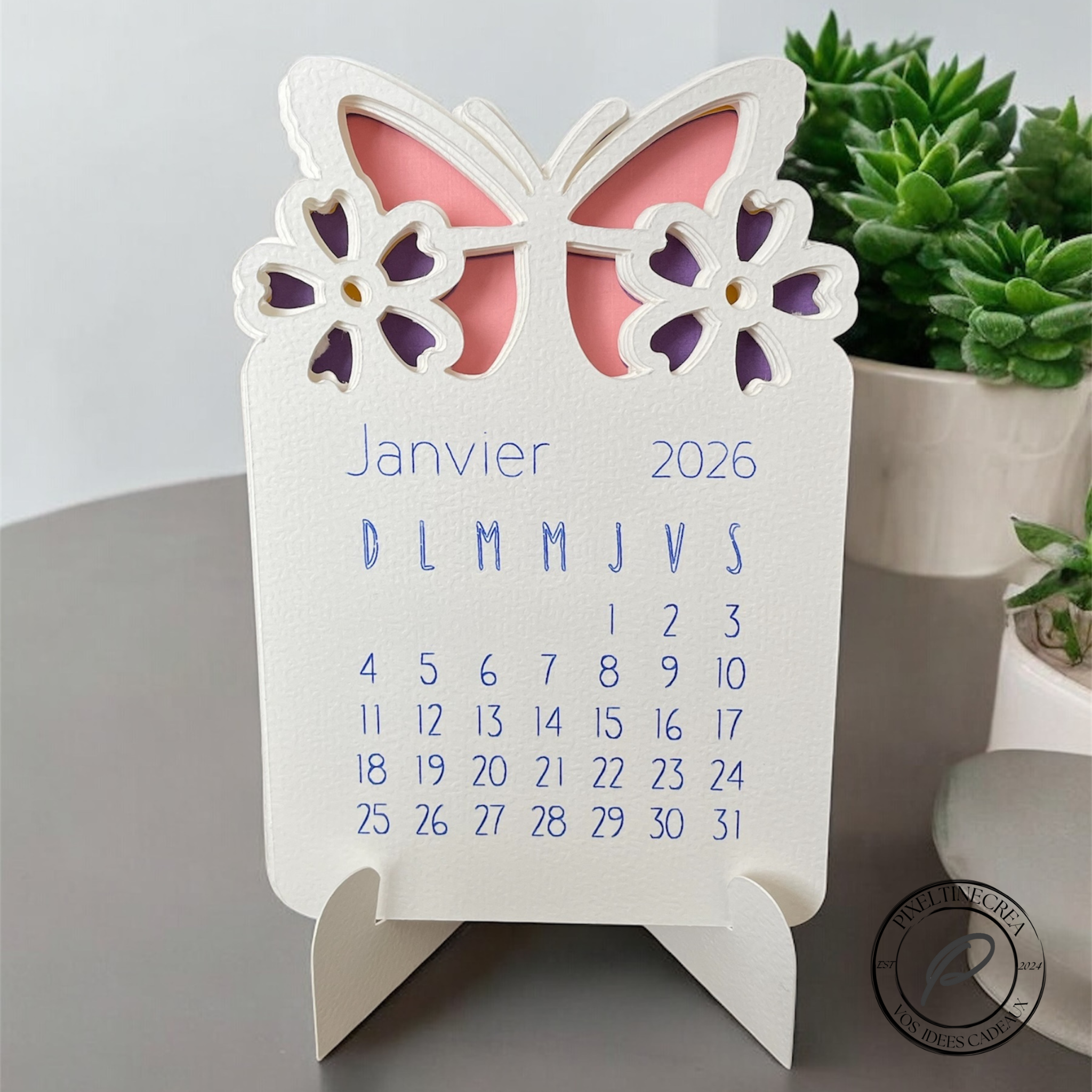 CALENDRIER PAPILLON 2026